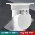 【High Cost-Performance】 Durable Anti-Odor Squatting Pan Anti-smell Plug white Plastic Squatting Pit Smell Stopper Deodorize Prevent Sewage Overflow Anti-blocking Cover Bathroom Squat Toilet.