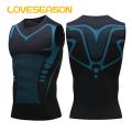 【Exclusive Online Deals】 Men Belly Shaping Vest Men's Slim Fit Quick-drying Compression Tank Top for Gym Running Basketball High Elasticity O Neck Sleeveless Sport Vest Abs Sculpting Tank Top.