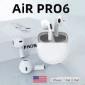 Original Pro 6 TWS Wireless Bluetooth Earphones Headphones Mini Fone Earphone Stereo Sport Headset For Xiaomi Android Earbuds. 