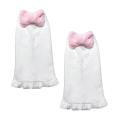 1 Pair Women Leg Warmers Pink Bow Plush Japanese Harajuku Style Girls Sweet Ruffles Leg Socks Winter Velvet Foot Warmer Socks. 