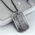 Alien Game Jewelry Call Military Ghosts Dog Tag Charm Pendant Necklace Duty Metal Keychain.