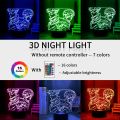 Anime lamp 3d light led colors changing nightlights JJujutsu Kaisenn  lamp lighting for bedroom cartoon comics light home decor. 