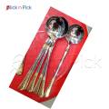Premium Quality Stainless Steel Spoon Set - Round Soup Spoon Design- Enjoy Your Soups With Style And Comfort. 