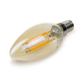 C35 220V E14 Base 4W LED Energy Saving Dimmable Filament Candle Light Bulb 1Pcs. 