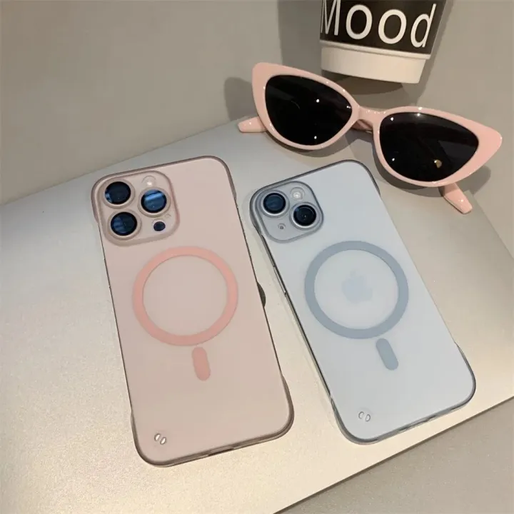 HOCE%20Transparent%20Frameless%20Magnetic%20Phone%20Cases%20For%20iPhone%2017%2016%2015%2014%2013%2012%20Pro%20Max%2014%2015%2016%20Plus%2017%20Air%20MagSafe%20Case%20Ultra%20Thin%20Matte%20Frosted%20Hard%20PC%20Cover%20-%20Image%208