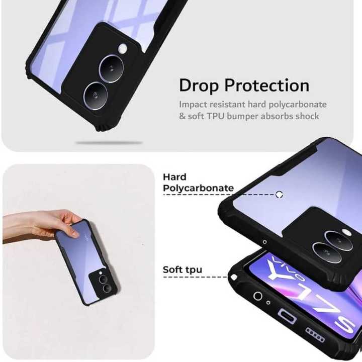 for%20Vivo%20Y17s%20Clear%20Case%20Shockproof%20Transparent%20Hard%20Phone%20Back%20Cover%20-%20Image%204