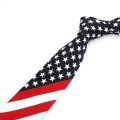 2018 Brand New Artificial Silk Star Striped American Flag Mens Necktie For Man Wedding Performance Tie For Business Party Ties. 