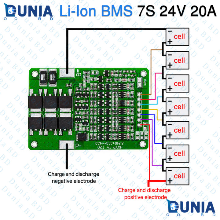 7S%2024V%2020A%20Li-ion%20BMS%2018650%20Protection%20Board%20with%20Balancing%20HXYP-TY-T20%20-%20Image%202
