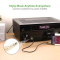 2pcs 6.5mm Nickel Plating Stereo Male Plug to 3.5mm Female Socket 3 Pole Audio Adapter Connector For Speaker Microphone. 