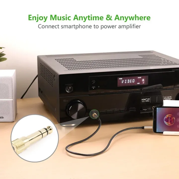 2pcs%206.5mm%20Nickel%20Plating%20Stereo%20Male%20Plug%20to%203.5mm%20Female%20Socket%203%20Pole%20Audio%20Adapter%20Connector%20For%20Speaker%20Microphone%20-%20Image%206
