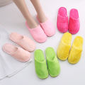 Slippers for home Push Soft Cotton Slippers women Hotel Travel Slipper Hospitality Footwear Slides For Bedroom Cute Slippers.