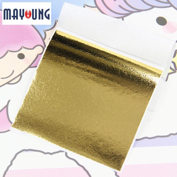 Mayoung%20100%20Pcs%20Gold%20Leaf%20Sheets%20Foil%20Paper%20for%20Arts%20Slime%20DIY%20Gilding%20Nails%20Art%20Craft%20-%20Image%209