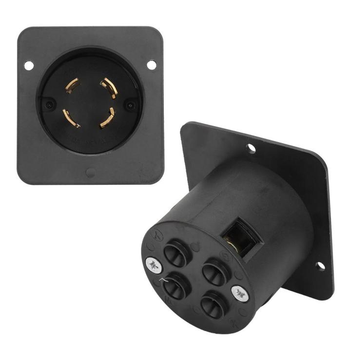 A L14-30C 4-Hole US Socket Plug 30A 125V-250V UL Listed Industrial Generator Plug