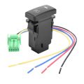 Auto Retrofit Switch Waterproof Toggle Switch Fog Lamp Switch With 4 Line For Toyota Lexus White Light.