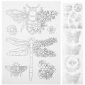 4 Sheets Water-Soluble Embroidery Stabilizer Water Soluble Stabilizer Embroidery Stick Stitch Embroidery Paper Tear Embroidery. 