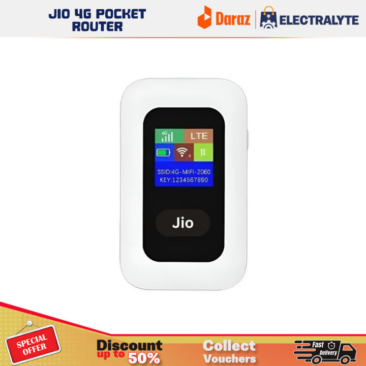 Jio 4G+ Pocket Router Advanced Mobile Wi-Fi Hotspot Pocket Router with Battery Hotspot Router Pocket Router 4g Router 4G JIO 4G Wifi Hotspot Pocket Router Wifi Router Mini Router For Outdoor