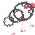OIMG In Stock Detachable Square Taper Crankset 8/9 Speed Single Disc Single Speed Round Oval Chainring And Crank 22/32/44T Bike Crank Arm Spot Delivery. 