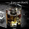 Everyday Use good quality Strong Crystal Clear Unique design Heavy Sharbat Juice Lassie Glass Set 200 Ml 6 Piece.