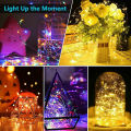 5/10M USB LED String Lights Copper Silver Wire Garland Light Fairy Lights Wedding Party Decor Waterproof Twinkle Light 1Pcs.