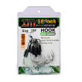 5 Pairs Lure Fishing Hook Sea Fishing High Carbon Steel Hook With Feather Fishing Gear Accessories. 