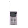 Mini Portable AM FM Telescopic Antenna Stereo 3.5mm Earphone Jack BC-R60 Radio. 