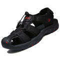 2023 Leather Men Shoes Summer New Large Size Men's Sandals Men Sandals Fashion Sandals Slippers Big Size 38-47 BunnyGarden.