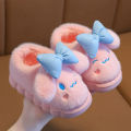 Sanrio Anime Cinnamoroll Kawaii Cotton Slippers Thick Non-Slip Boots Cute Cartoon Home Shoes Girls Birthday Gift.