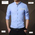 Light Blue Cotton Casual Shirt For Men - Shirt.