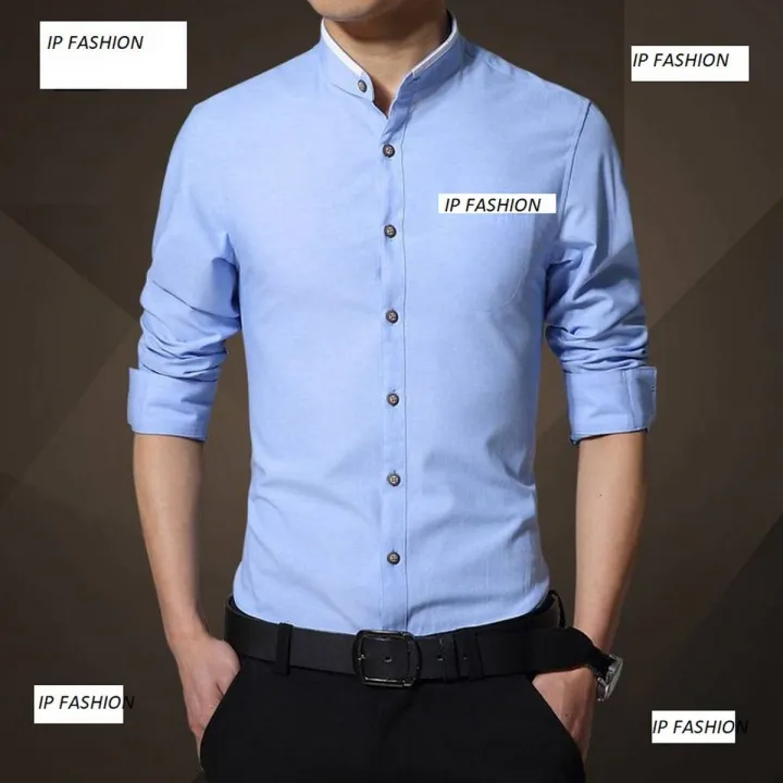 Light%20Blue%20Cotton%20Casual%20Shirt%20For%20Men%20-%20Shirt%20-%20Image%202