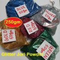 Glitter Jori Powder 5x50gm Red Green Blue Silver Gold JORI 250gm Colorful Powder Glitter Colors For Holy Party Festival Rituals RAG Day DOL Purnima. 