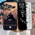 Marvel Black Panther Phone Case For Apple iPhone 14 13 12 11 Pro Max mini XS XR X 8 7 6S 6 Plus Black Soft Funda Back Cover. 