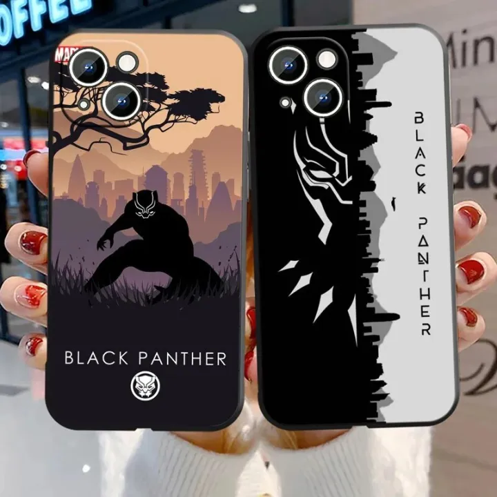 Marvel%20Black%20Panther%20Phone%20Case%20For%20Apple%20iPhone%2014%2013%2012%2011%20Pro%20Max%20mini%20XS%20XR%20X%208%207%206S%206%20Plus%20Black%20Soft%20Funda%20Back%20Cover%20-%20Image%205