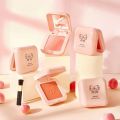 Blush 4 Colors Waterproof Girls Novice Natural Ruddy Blush Eyeshadow with Brush Makeup Set Rouge Make Up Palette Korean Cosmetic.