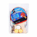 Pro Young Table Tennis Racket Set with 3 Balls Ping Pong Paddle for Match Training. 