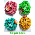 Best Quality Colorful Plastic Cloth Clip - Multicolors - cloth hanger 50pes. 