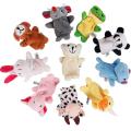 10pcs/Lot Cartoon Animal Velvet Finger Puppet Finger Toy Finger Doll Baby Cloth Educational Hand Baby Toy.