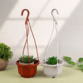 1Pc Hanging Octagonal Flowerpot Plastic Flower Succulent Orchid Hanging Pot BAWEI.