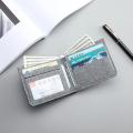 Canvas Men Wallet Card Holder Wallet Money Bag Id/Photo/Bank Holder Short Purse. 