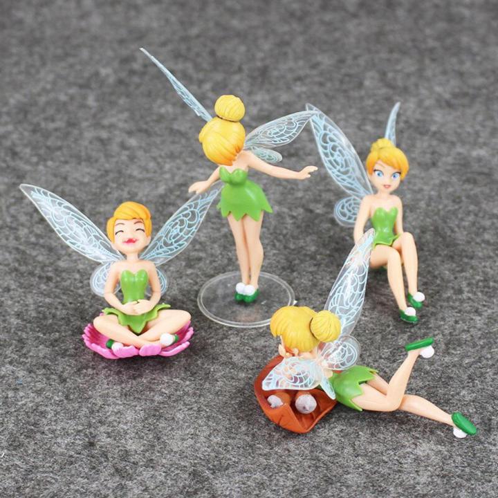 4pcs/Set 3-10cm Princess Tinkerbell Tinker Bell Beautiful Faery