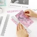 Paper Tearing Ruler Metal Cutting Dies Deckle Edge Rulers Irregular Edge Dies for DIY Scrapbooking Craft Paper Cards 2022 New. 