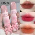 Cute Bear Matte Velvet Lip Gloss Waterproof Long Lasting Non Fading Matte Lipstick Silky Smooth Liquid Lipstick.