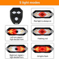 Bike Light Turn Signals Remote Control Bicycle Direction Indicator Taillight Fullhouse. 