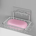 Anti-slip Soap Holder Stainless Steel Wall-mounted Soap Holder with Hooks Anti-slip Stable Punch-free Perfect for Bathroom Organization Southeast Asian Buyers' Favorite Stainless Steel Soap Holder.