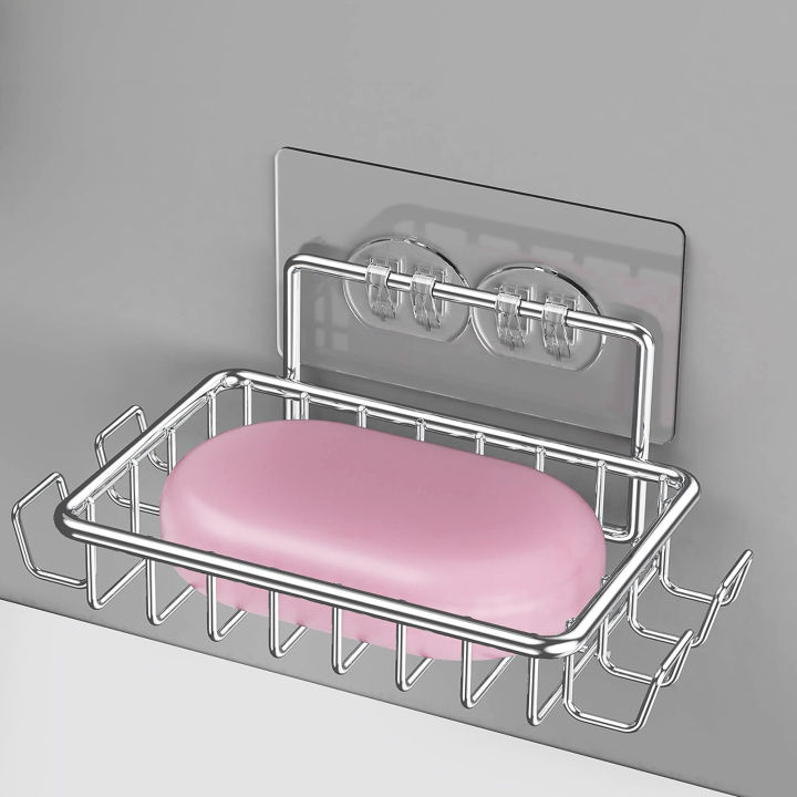Anti-slip%20Soap%20Holder%20Stainless%20Steel%20Wall-mounted%20Soap%20Holder%20with%20Hooks%20Anti-slip%20Stable%20Punch-free%20Perfect%20for%20Bathroom%20Organization%20Southeast%20Asian%20Buyers'%20Favorite%20Stainless%20Steel%20Soap%20Holder%20-%20Image%205