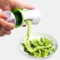 Portable Spiralizer Vegetable Slicer Handheld Spiralizer Peeler Stainless Steel Zucchini Spaghetti Spiral Slicer for Potatoes-B.
