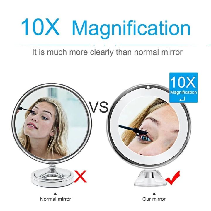 Flexible%2010X%20Magnifying%20Mirror%20LED%20LightingTouch%20Screen%20Makeup%20Light%20Portable%20Dressing%20Table%20Makeup%20Vanity%20Lamp%20Use%20AAA%20Battery%20-%20Image%204