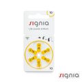 Signia/ Power one -Germany Hearing Aid Battery Size 10, Pack of 6 Batteries.