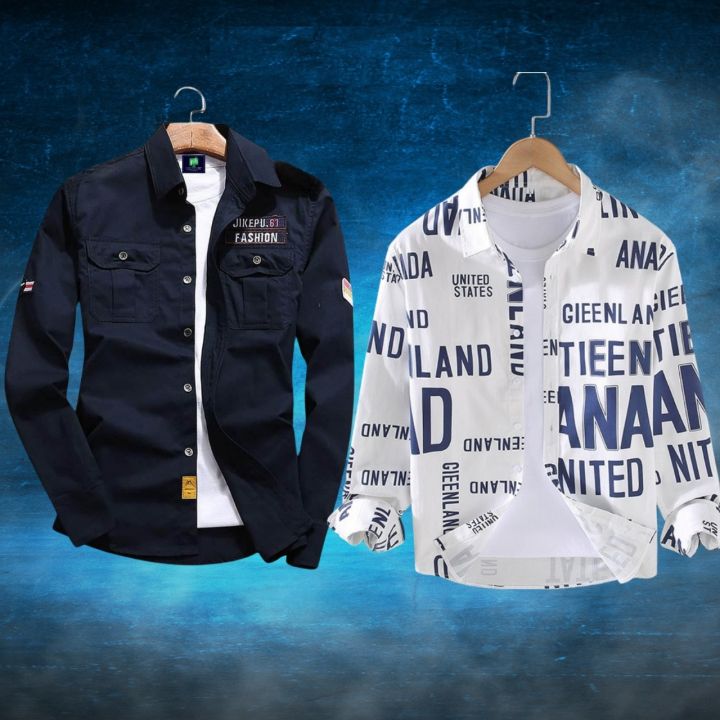 Ponnobazarbd New Long Sleeve Casual Shirt for Men