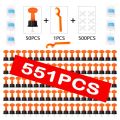 1102Pcs Flat Ceramic Floor Wall Construction Tools Reusable Tile Leveling System Kit tile Leveling System for tile. 