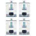 4 Pieces Adjustable Furniture Leveler Legs Load Foot Cold Rolled Steel Sofa/Cabinet Leveling Feet Floor Protecter B03E. 